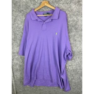 Polo Ralph Lauren Polo Shirt Mens 3XB Big Short Sleeve Pony Casual Purple Rugby
